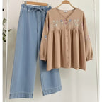 SHORT TOP WITH BAGGY  ZKST01