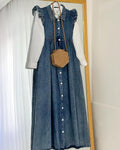 DENIM GOWN WITH SHIRT
