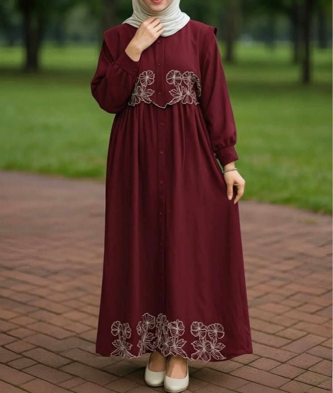 STYLISH EMPROIDERY GOWN ZKSG02