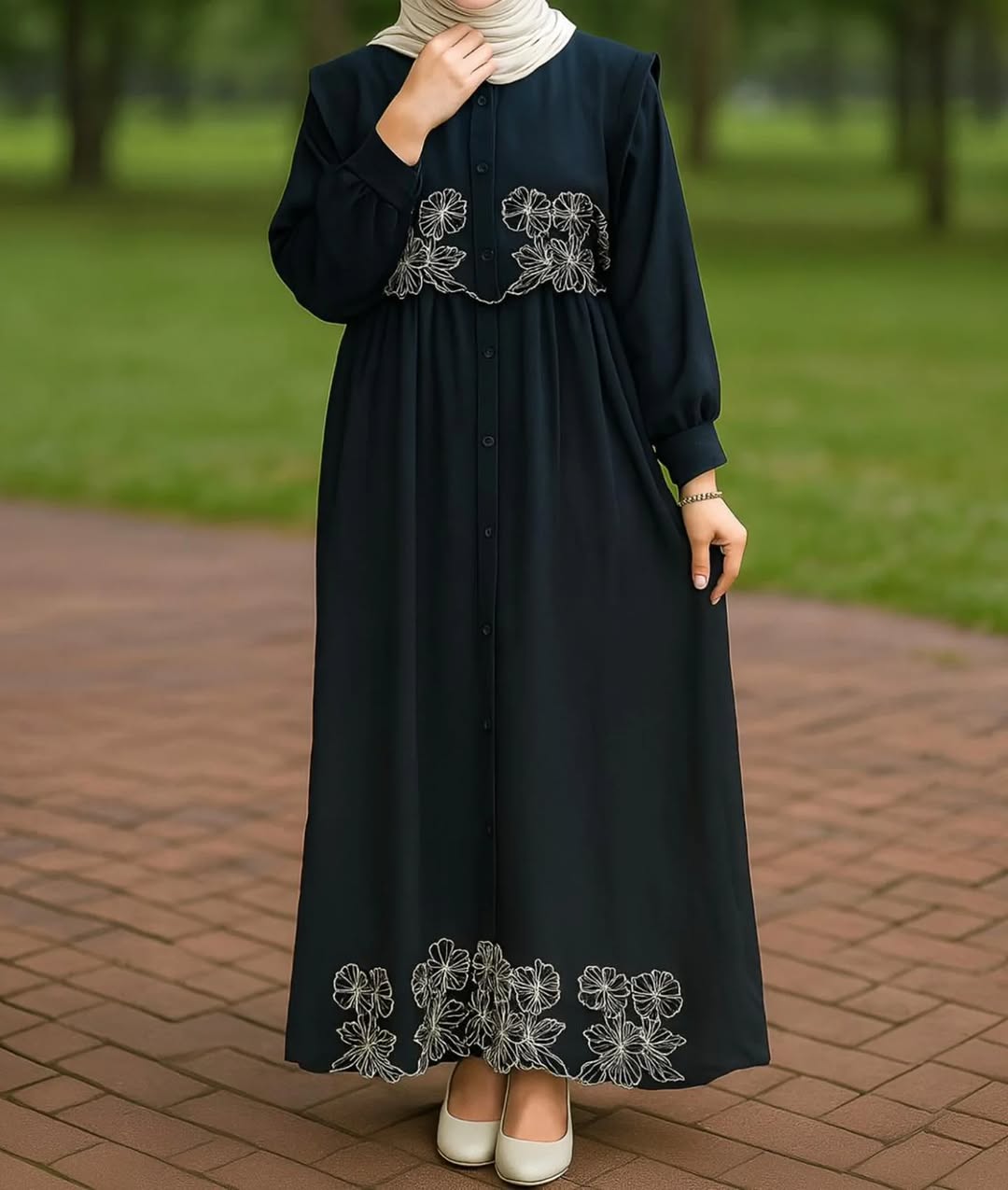 STYLISH EMPROIDERY GOWN ZKSG02
