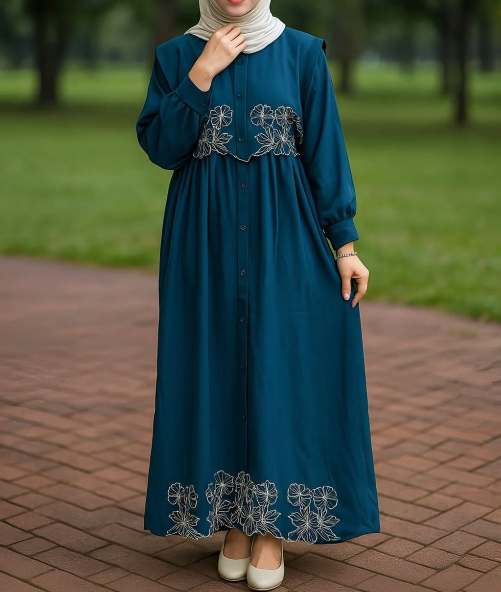 STYLISH EMPROIDERY GOWN ZKSG02
