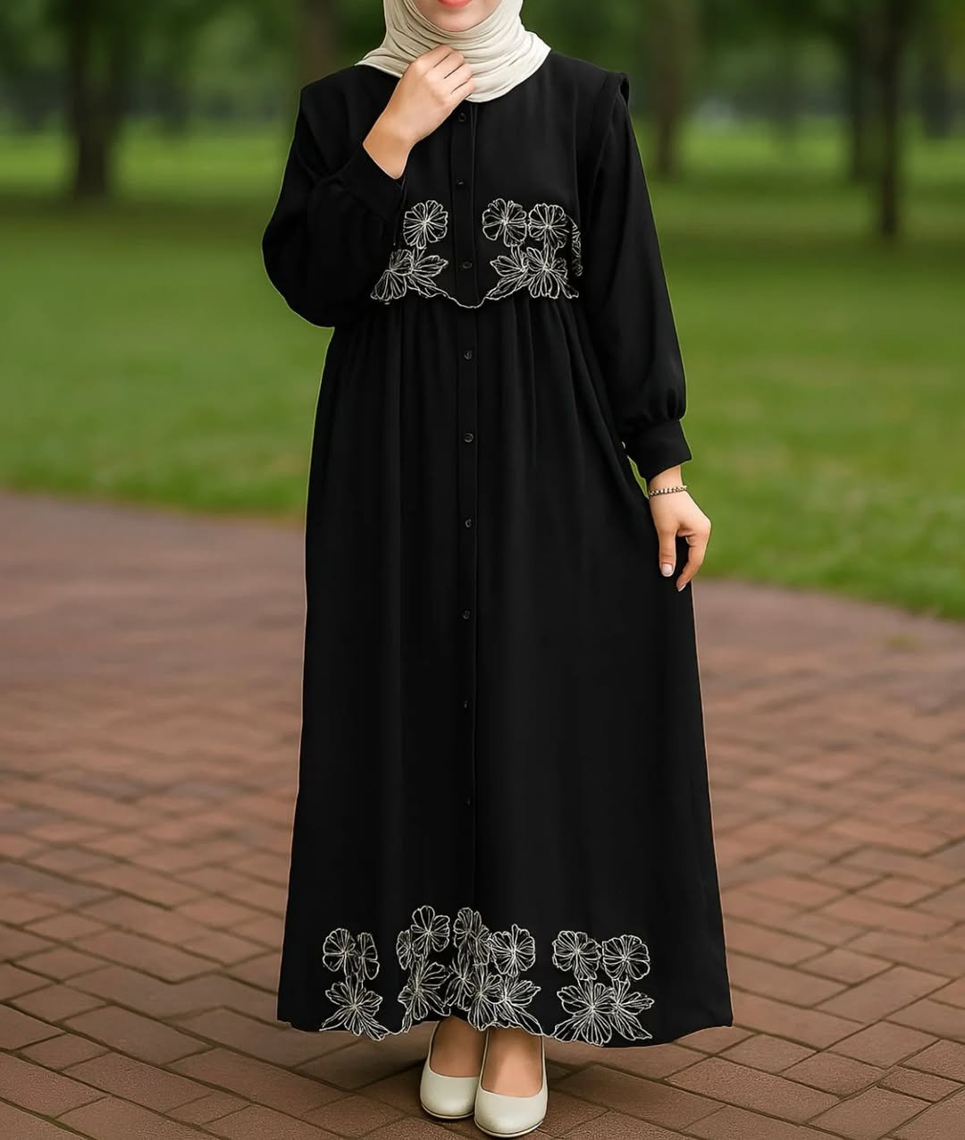 STYLISH EMPROIDERY GOWN ZKSG02