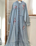 DENIM STYLISH LONG GOWN ZKSG03