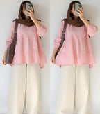 SHORT TOP WITH BAGGI PANT ZKSB01