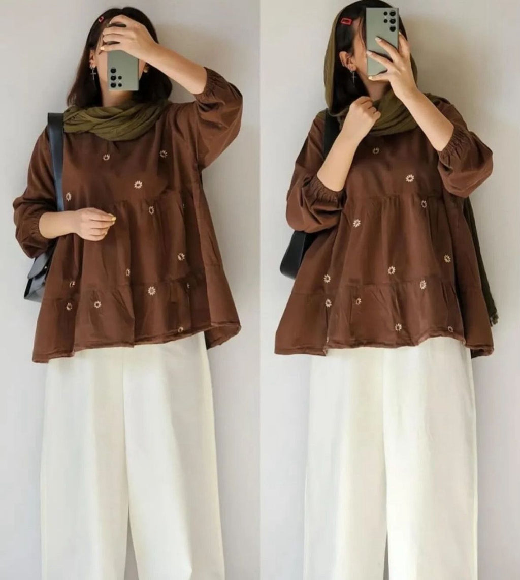 SHORT TOP WITH BAGGI PANT ZKSB01