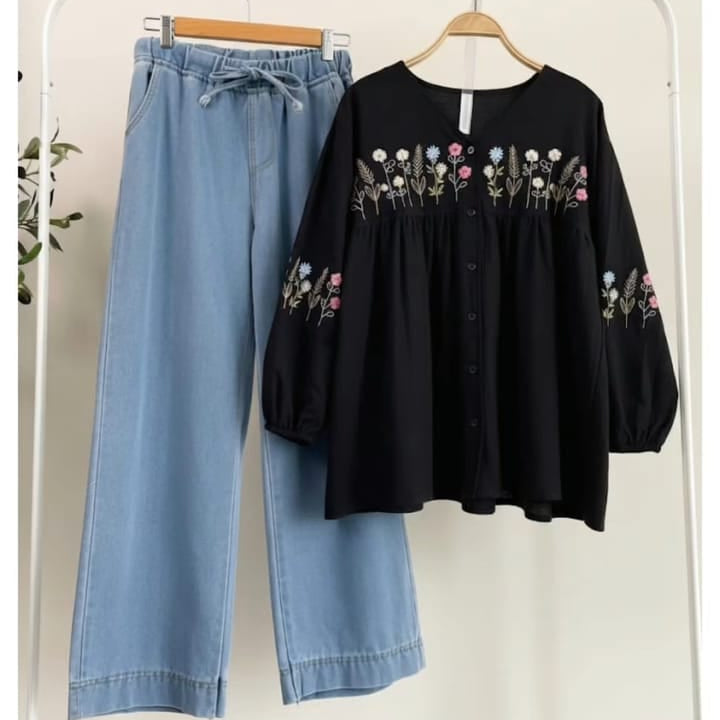 SHORT TOP WITH BAGGY  ZKST01