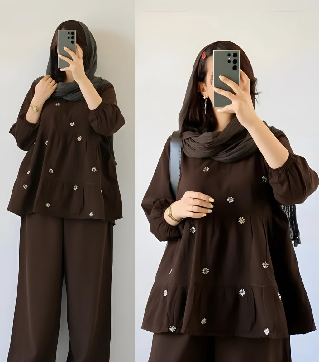 SHORT TOP WITH BAGGI PANT ZKSB01